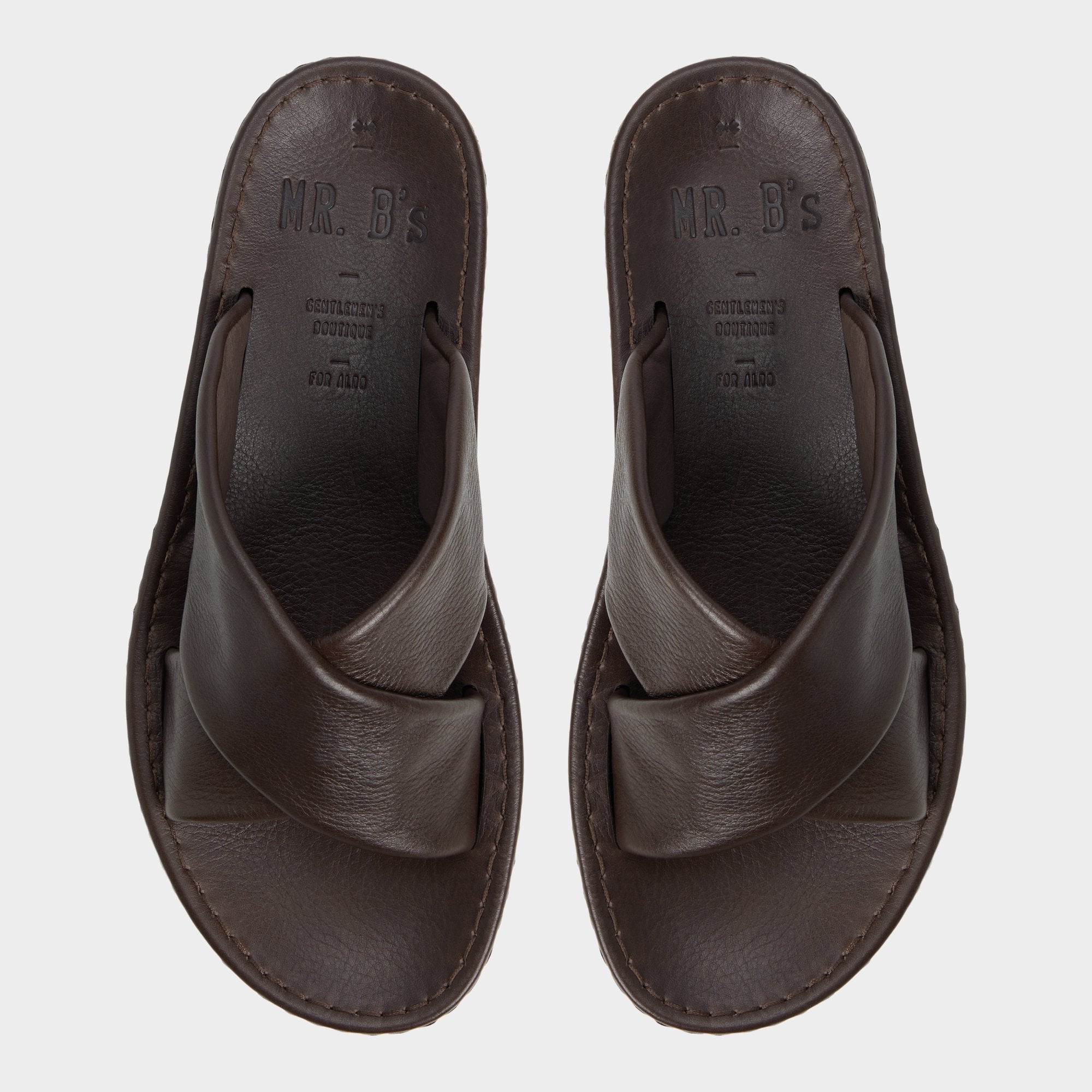 Aldo Steele Dark Brown Men's Sandals & Slides - Slide sandal New|Men