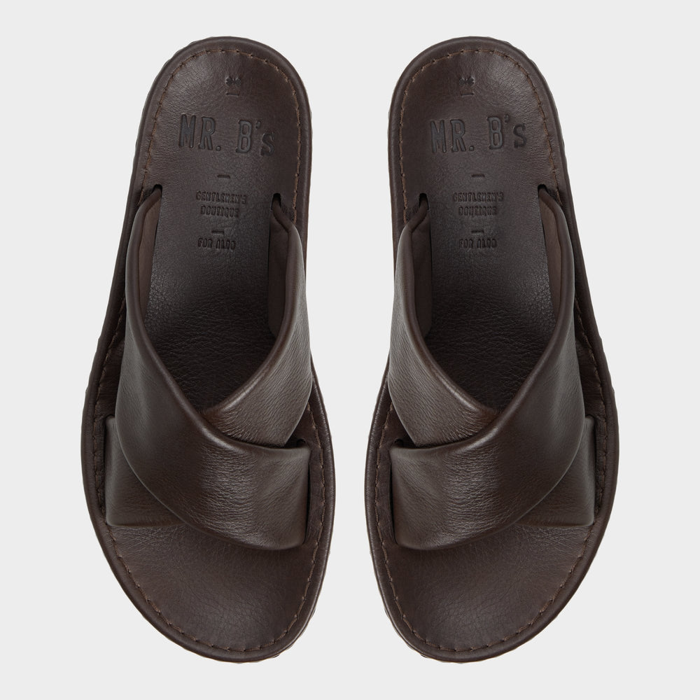 Aldo Steele Dark Brown Men's Sandals & Slides - Slide sandal New|Men