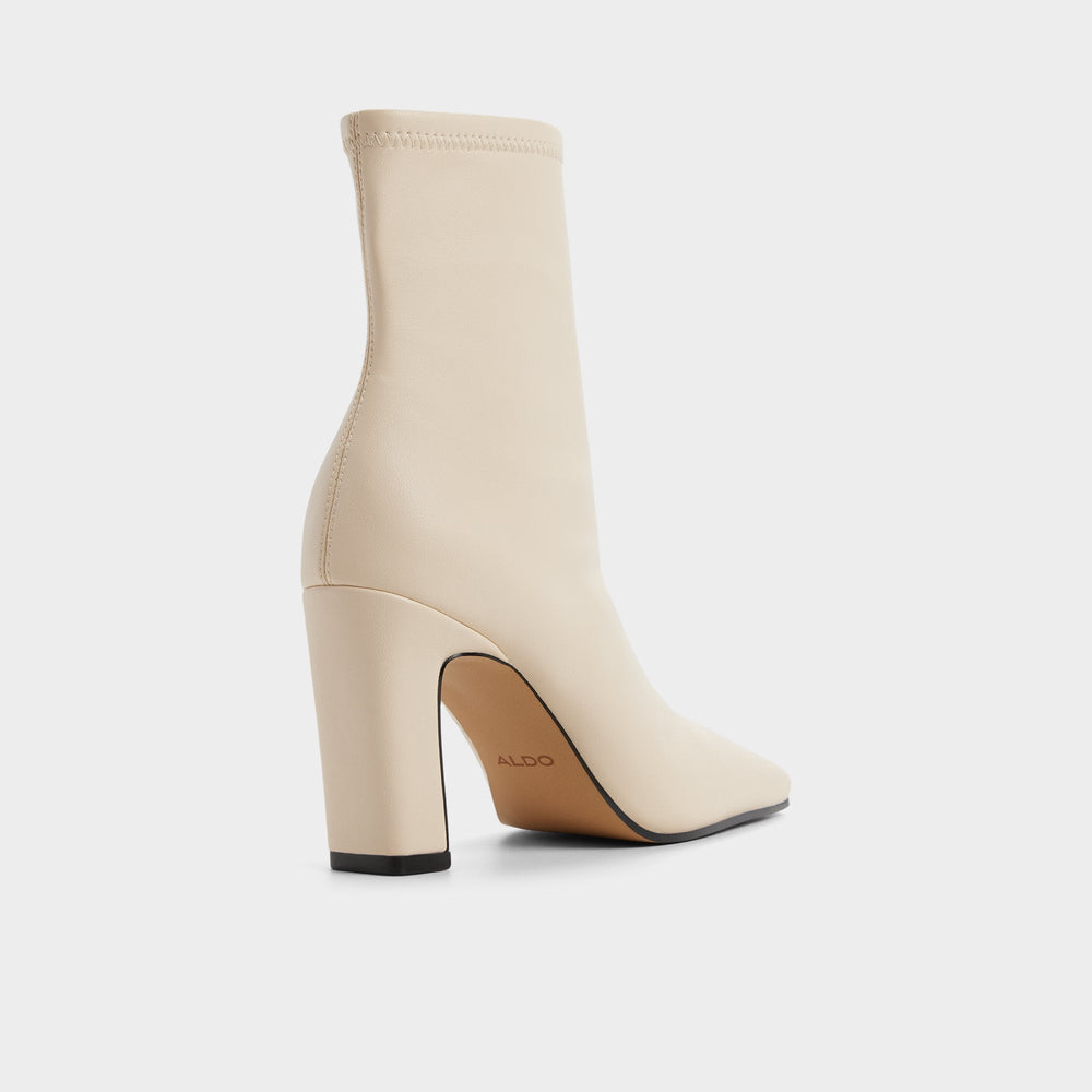 Aldo Cybele in Cream - Ankle boot, Block heel Women