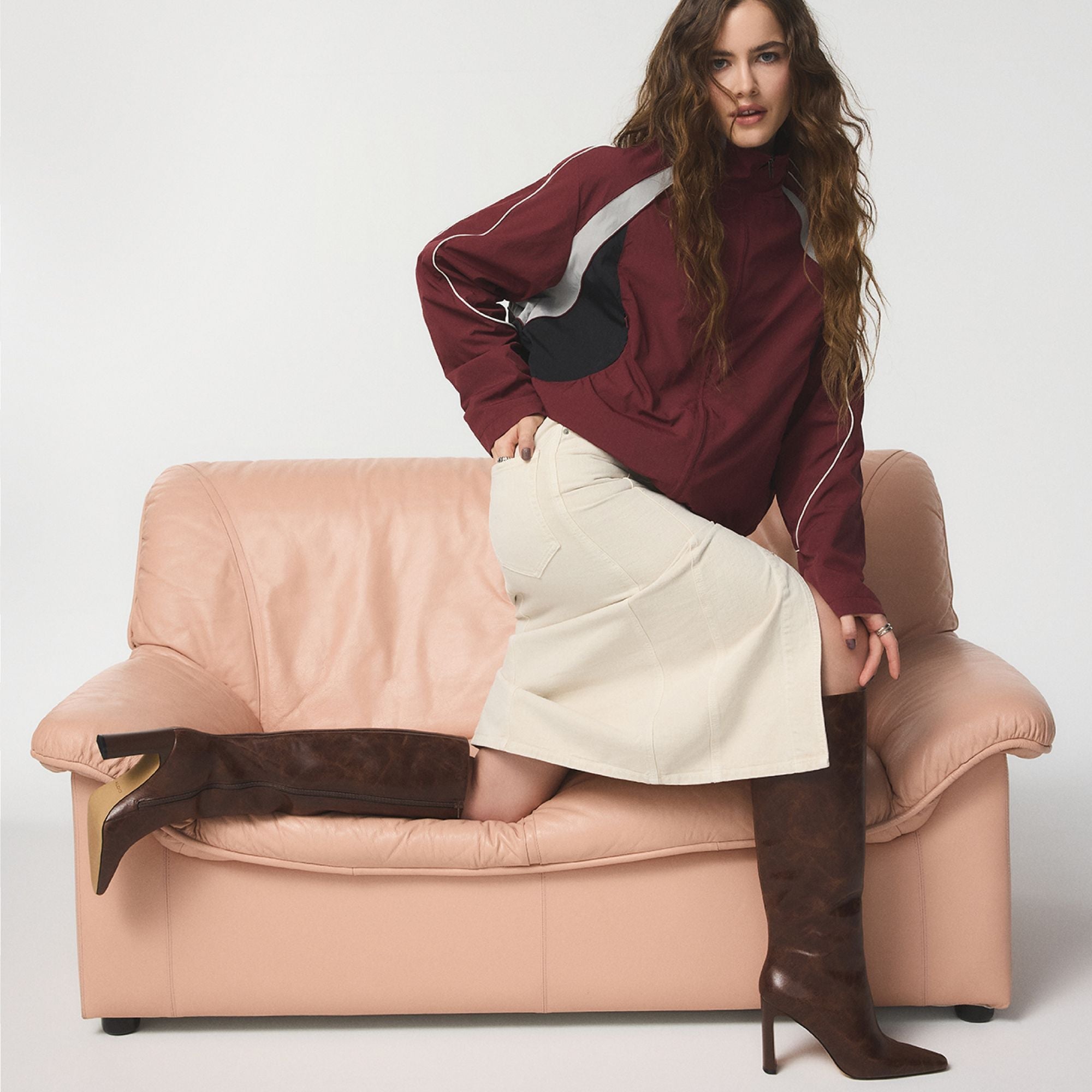 Aldo Elyne in Wc Medium Brown - Knee-high boot Women