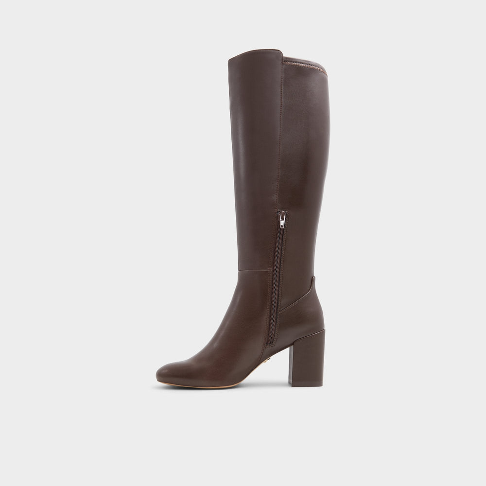Aldo Satori-wc Brown Overflow Women's Tall Boots - Knee-high boot, Brown Women