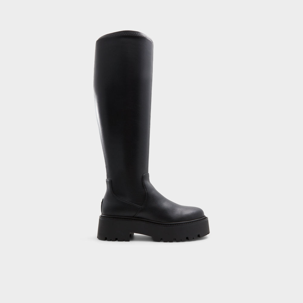 Aldo Carelden in Wc Black - Knee-high boot, Lug sole Women
