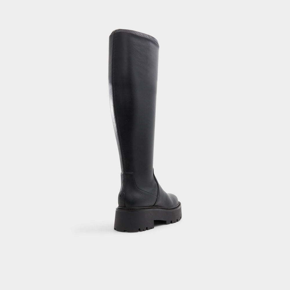 Aldo Carelden in Wc Black - Knee-high boot, Lug sole Women