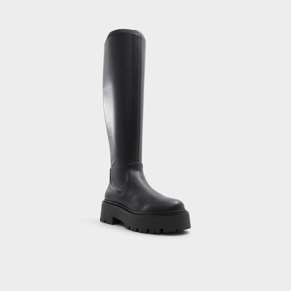 Aldo Carelden in Wc Black - Knee-high boot, Lug sole Women