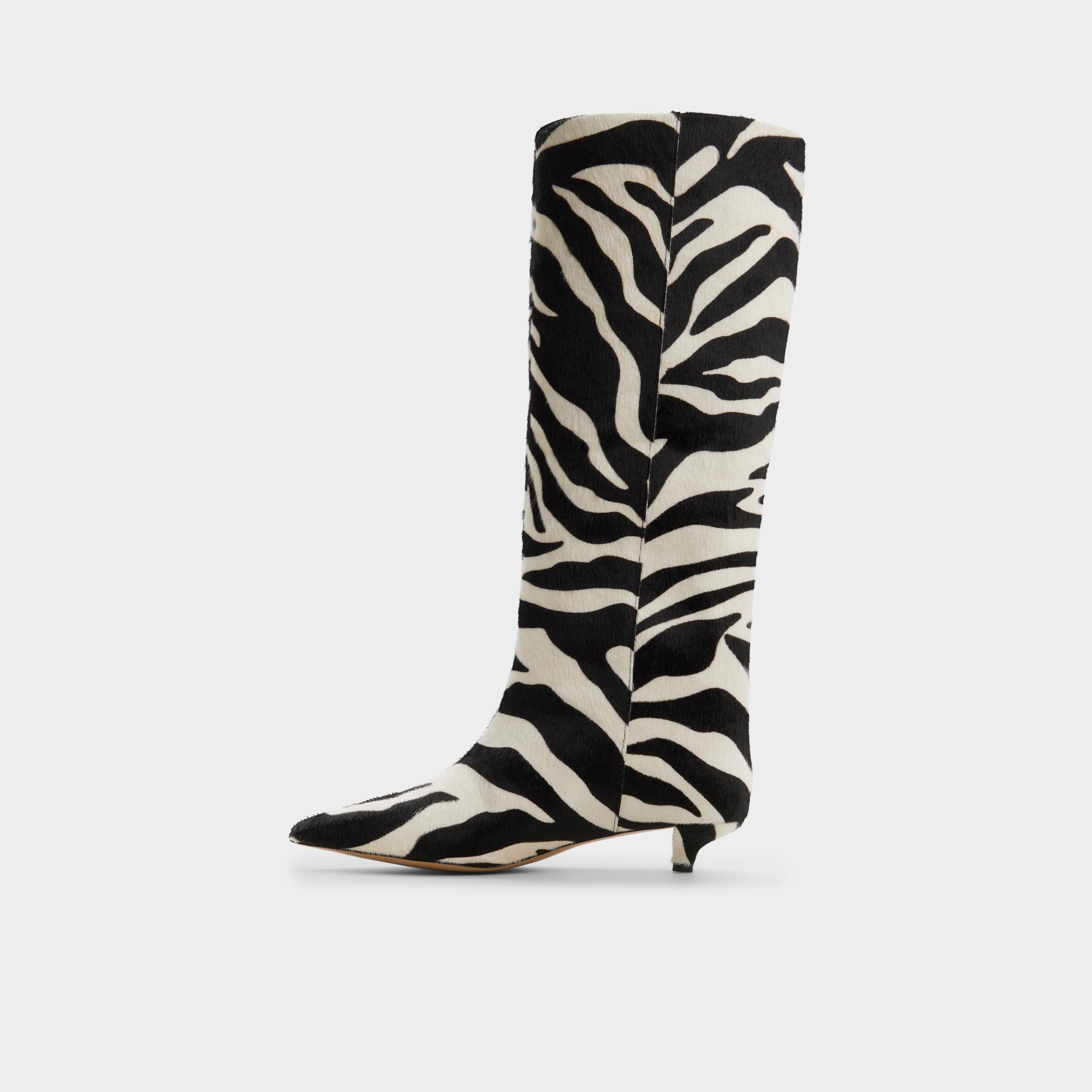 Aldo Gabelia in White Black - Knee-high boot, Kitten heel Women