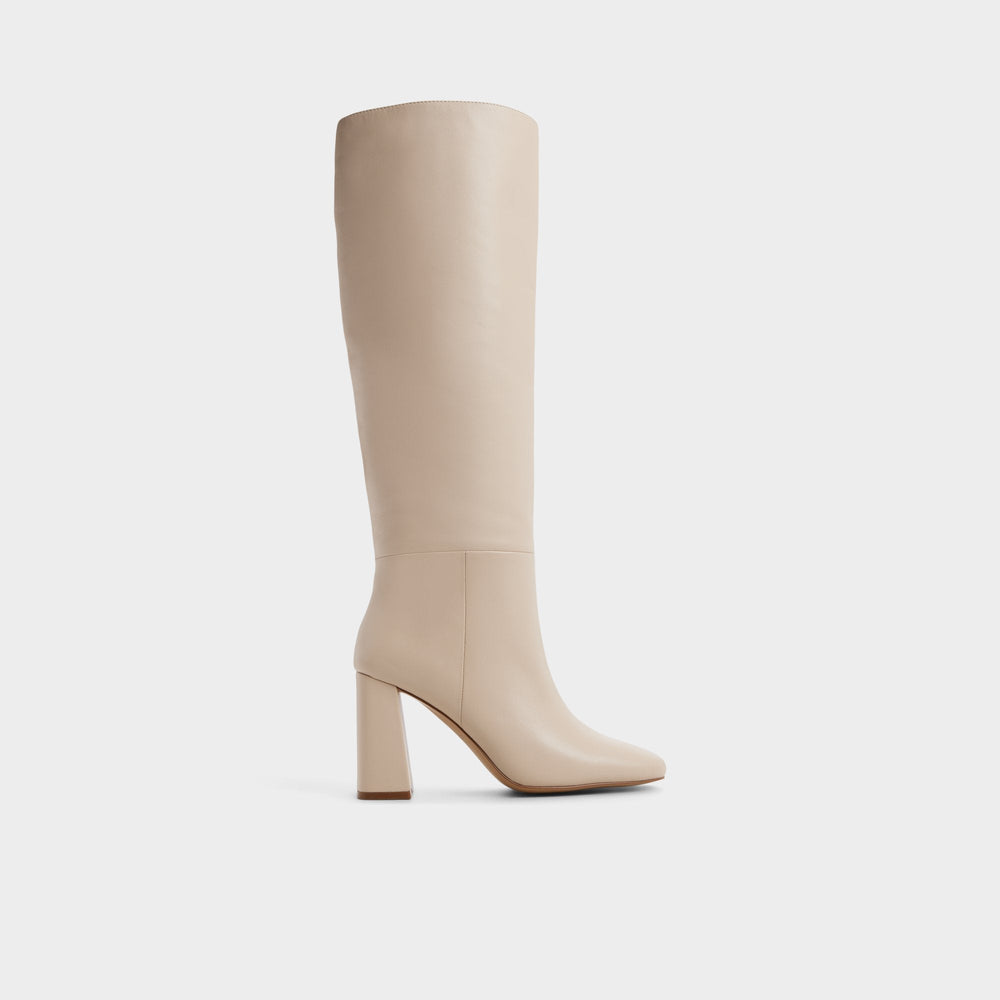 Aldo Helana in Cream - Knee-high boot, Block heel Women