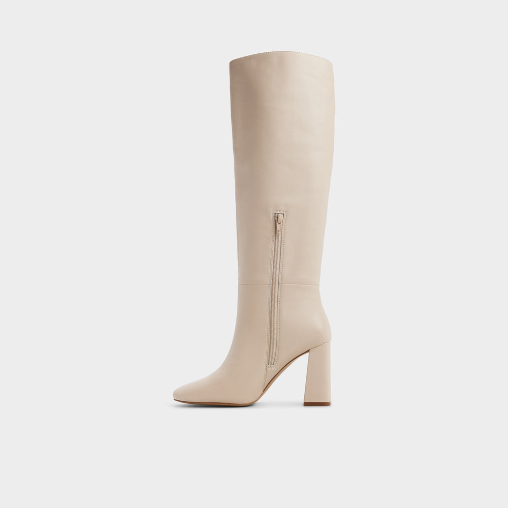 Aldo Helana in Cream - Knee-high boot, Block heel Women