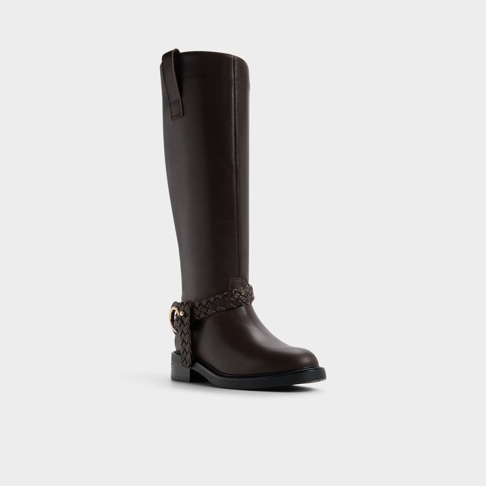 Aldo Philippa in Dark Brown - Riding boot, Block heel Women