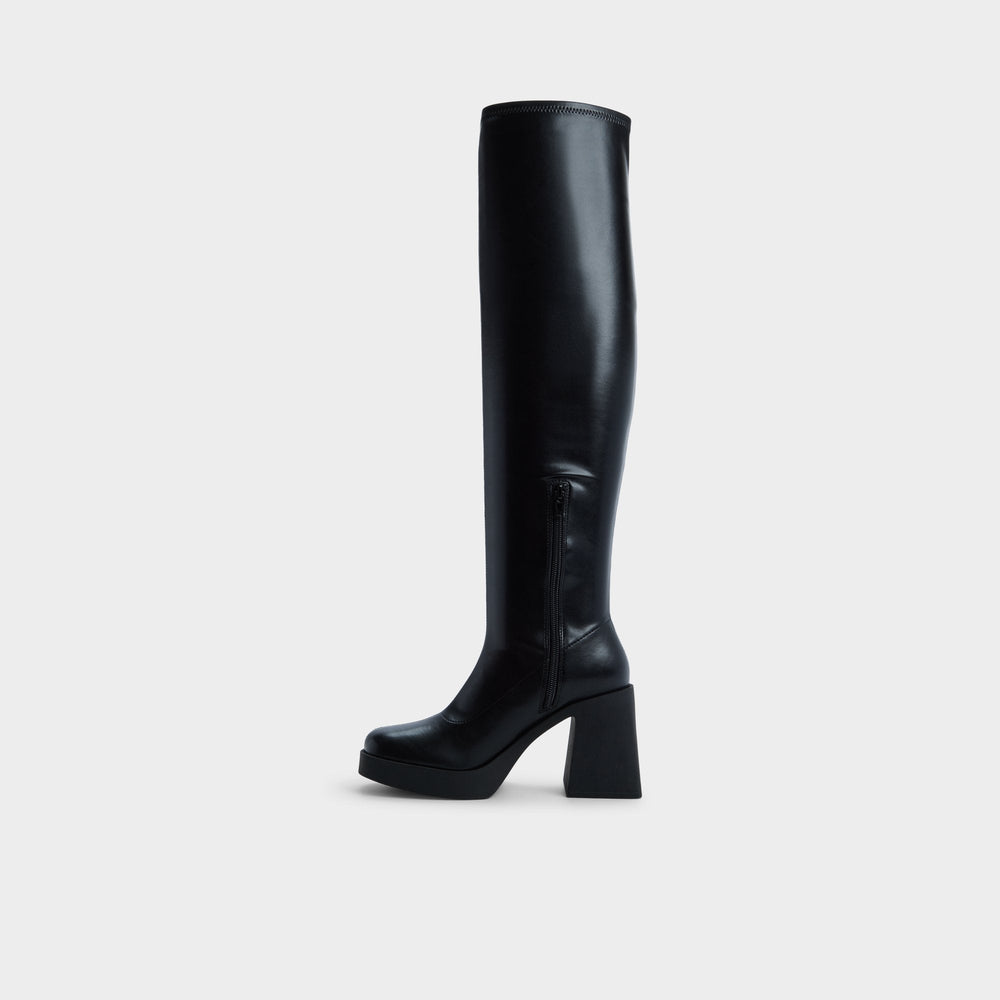 Aldo Maritza in Black - Over-the-knee boot, Platform Women