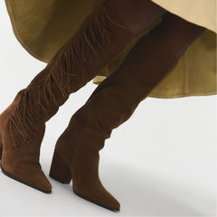 Aldo Kaelya in Dark Brown - Knee-high boot, Block heel Women
