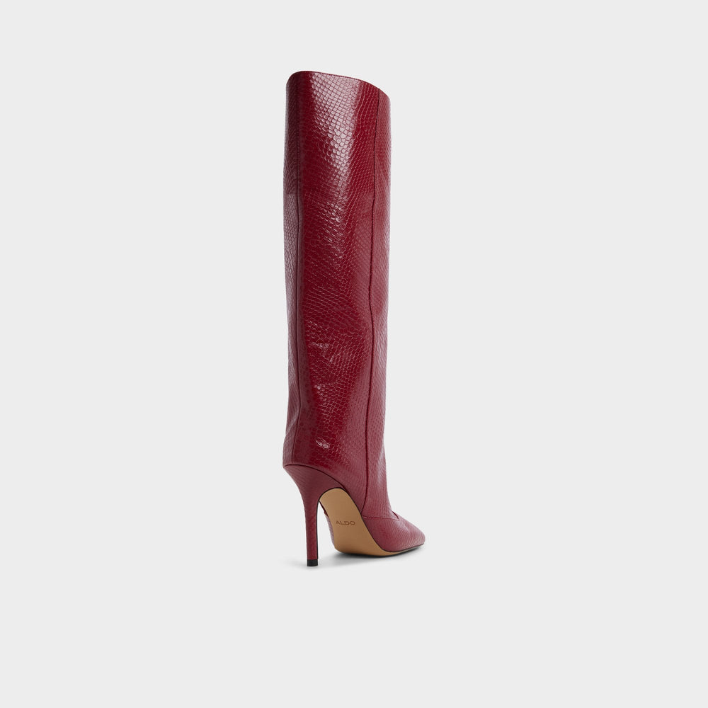 Aldo Aleena in Dark Red - Knee-high boot, Stiletto heel Women