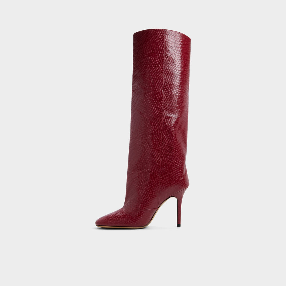 Aldo Aleena in Dark Red - Knee-high boot, Stiletto heel Women