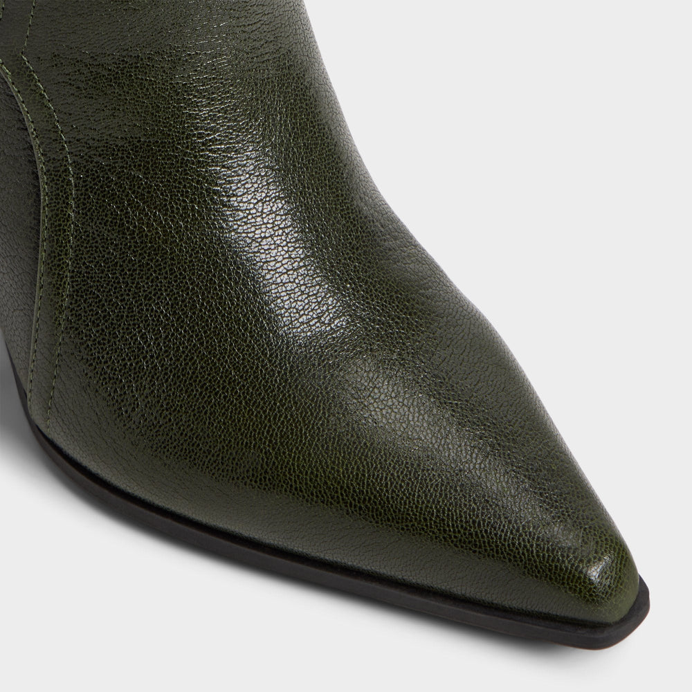 Aldo Saddle in Dark Green - Knee-high boot, Block heel Women|Bags