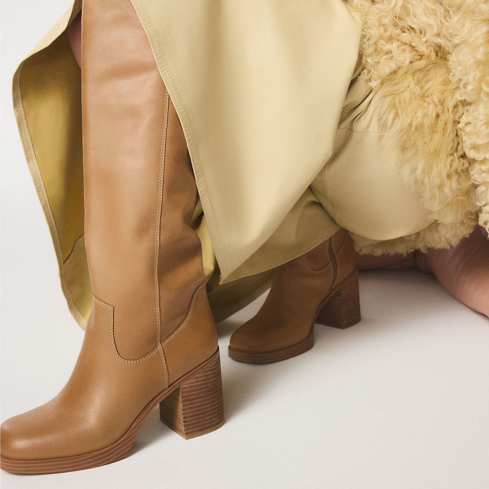 Aldo Juny in Light Brown - Knee-high boot, Platform Women