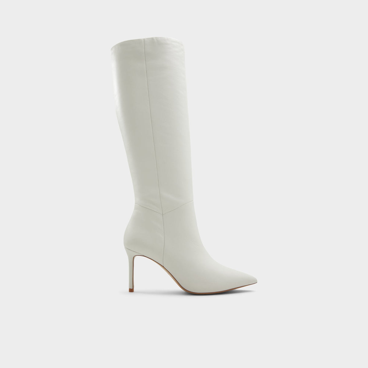 Aldo Laroche White/Bone Women's Tall Boots - Knee-high boot, Stiletto heel Women