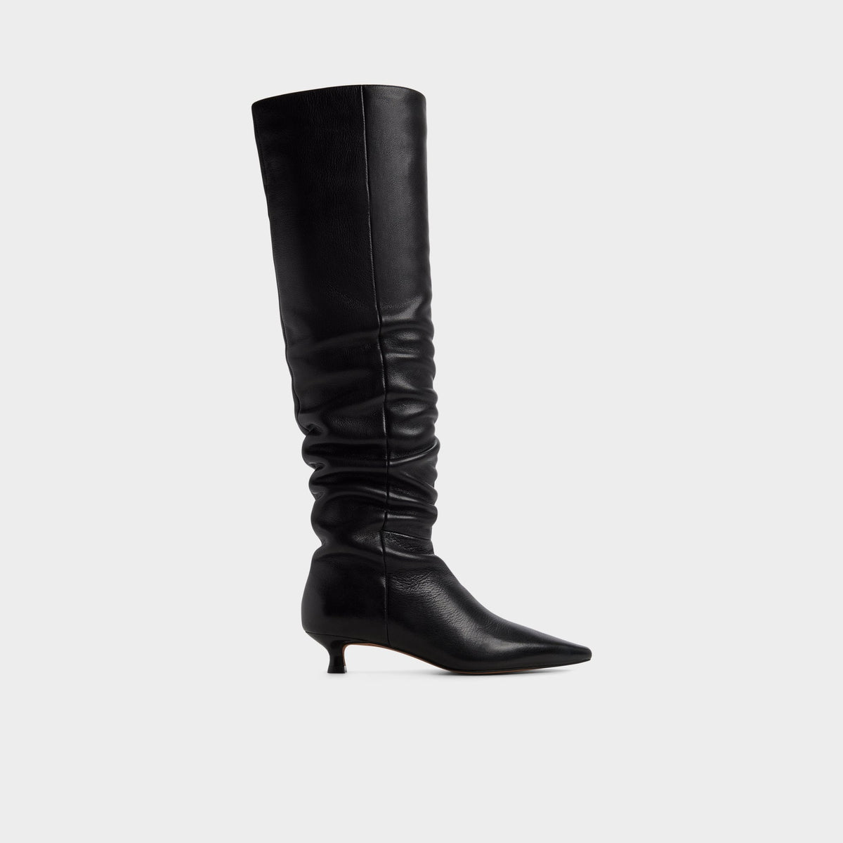 Aldo Muttsee Black Women's Tall Boots - Over-the-knee boot, Kitten heel Women