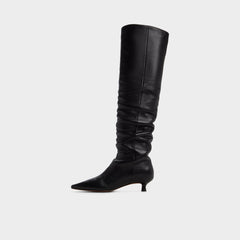 Aldo Muttsee Black Women's Tall Boots - Over-the-knee boot, Kitten heel Women