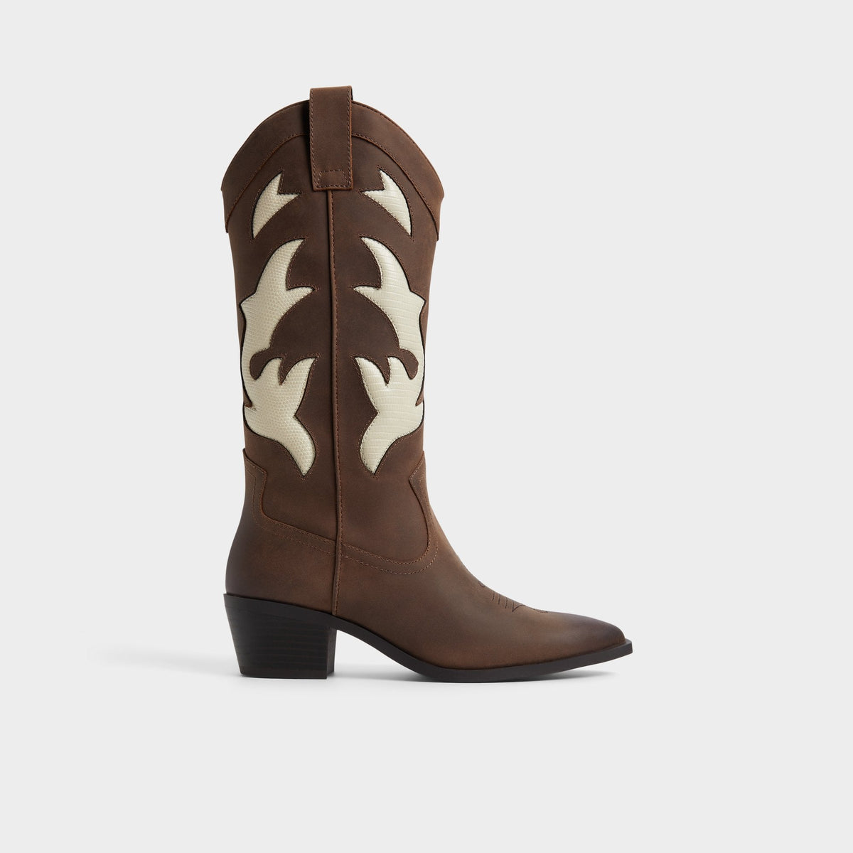 Aldo Nebraska Royal Brown Women's Western - Mid-calf western boot Women