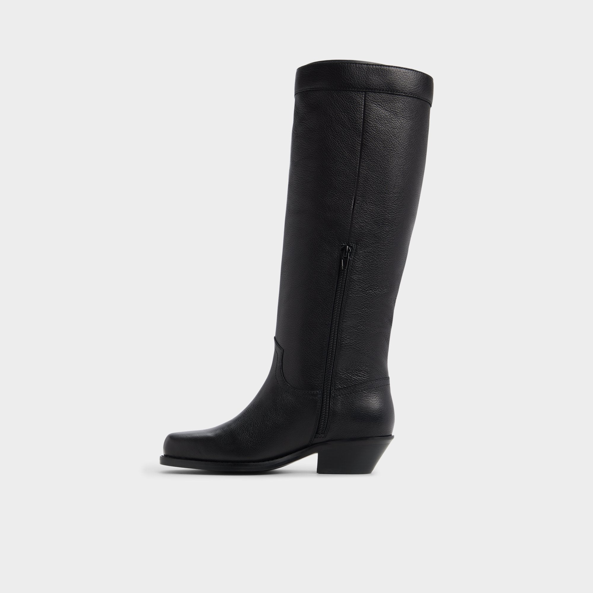 Aldo Emberlyn in Black - Knee-high western boot, Cup sole Women