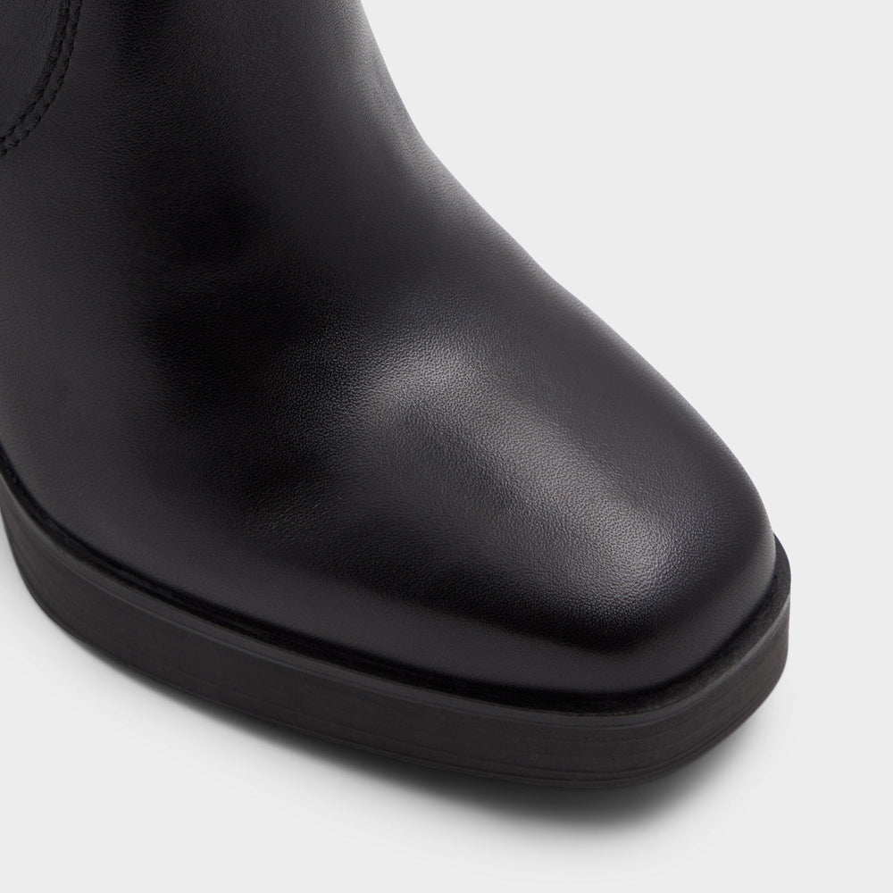 Aldo Equine Black Women's Tall Boots - Knee-high boot, Black Women