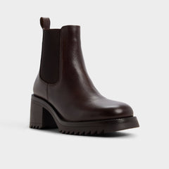 Aldo Anneliese in Medium Brown - Chelsea boot, Lug sole Women