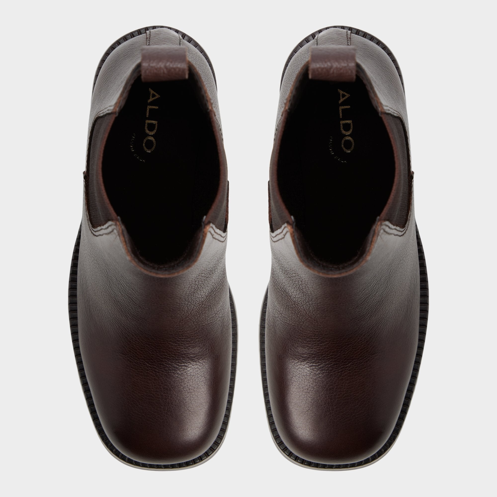 Aldo Anneliese in Medium Brown - Chelsea boot, Lug sole Women