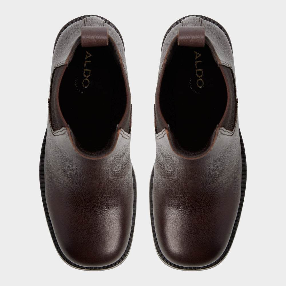 Aldo Anneliese in Medium Brown - Chelsea boot, Lug sole Women