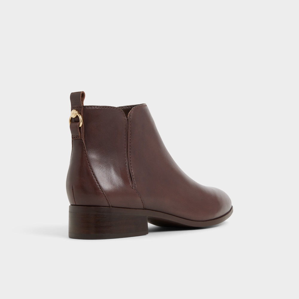 Aldo Verity in Dark Brown - Chelsea boot, Block heel Women