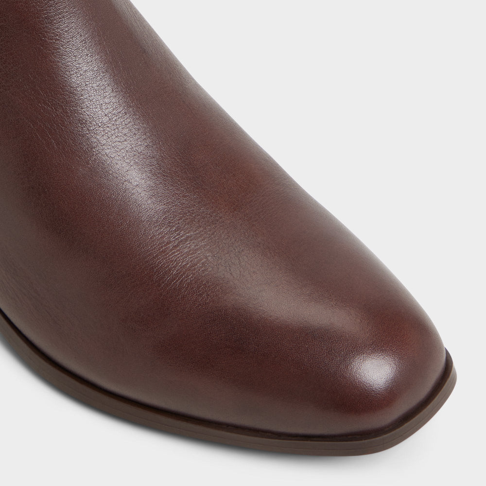 Aldo Verity in Dark Brown - Chelsea boot, Block heel Women