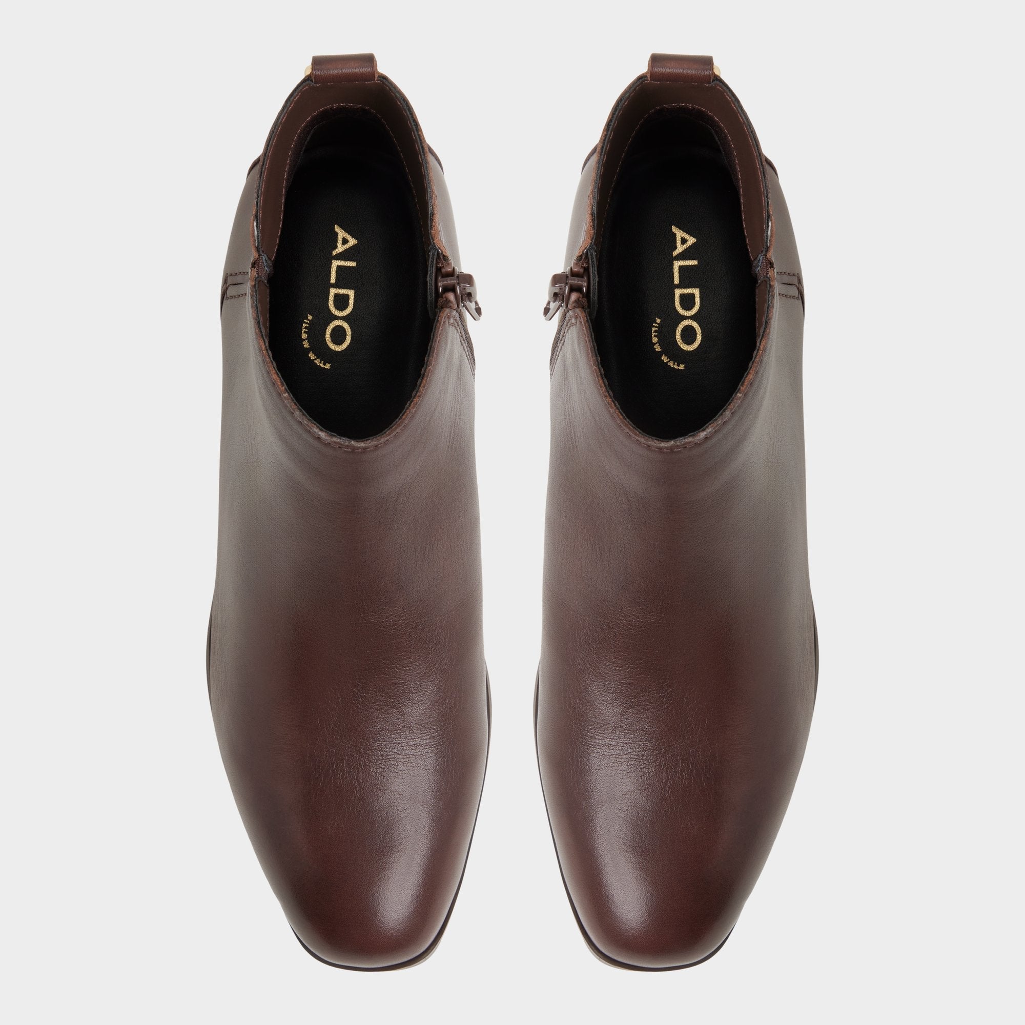 Aldo Verity in Dark Brown - Chelsea boot, Block heel Women