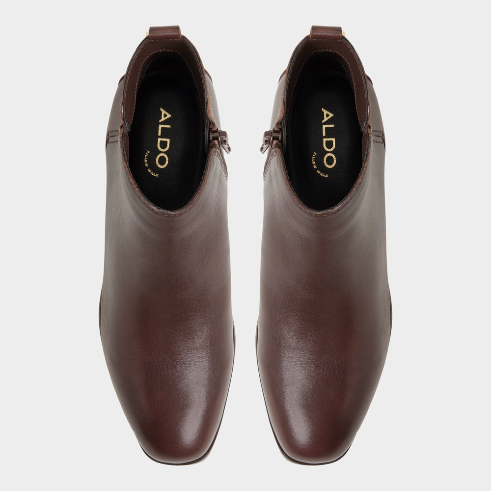 Aldo Verity in Dark Brown - Chelsea boot, Block heel Women