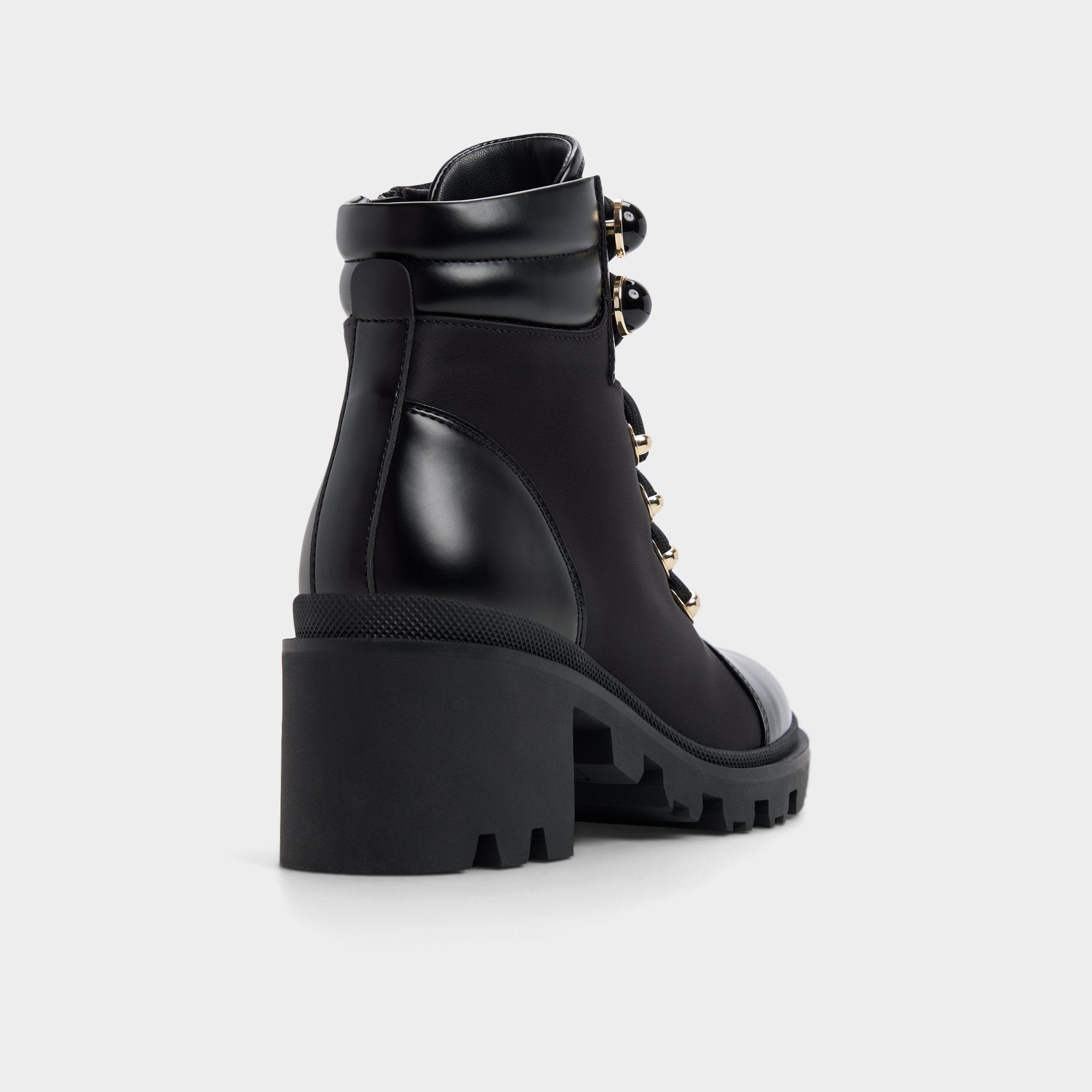 Aldo Mariettia in Black - Lace-up boot, Lug sole Women