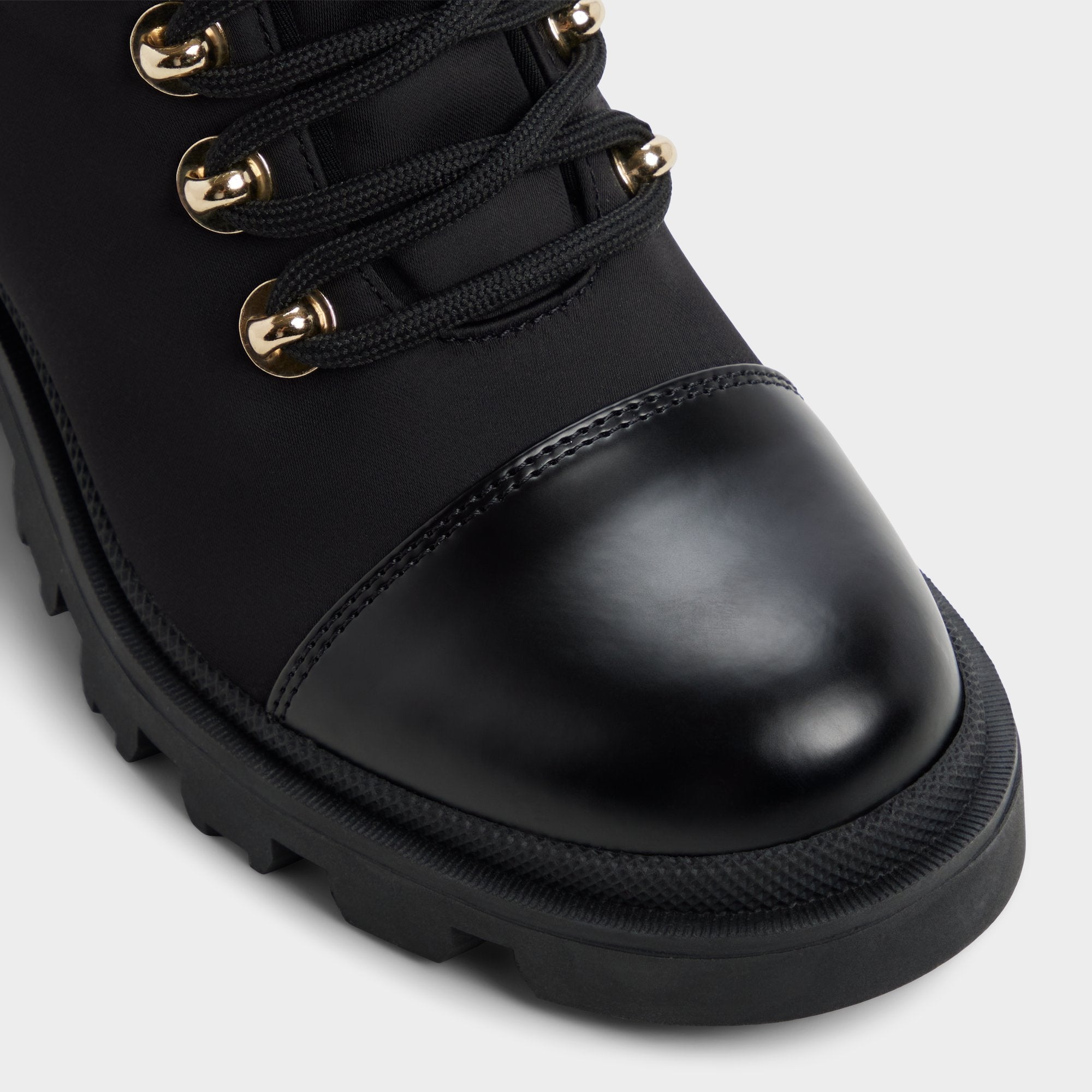 Aldo Mariettia in Black - Lace-up boot, Lug sole Women