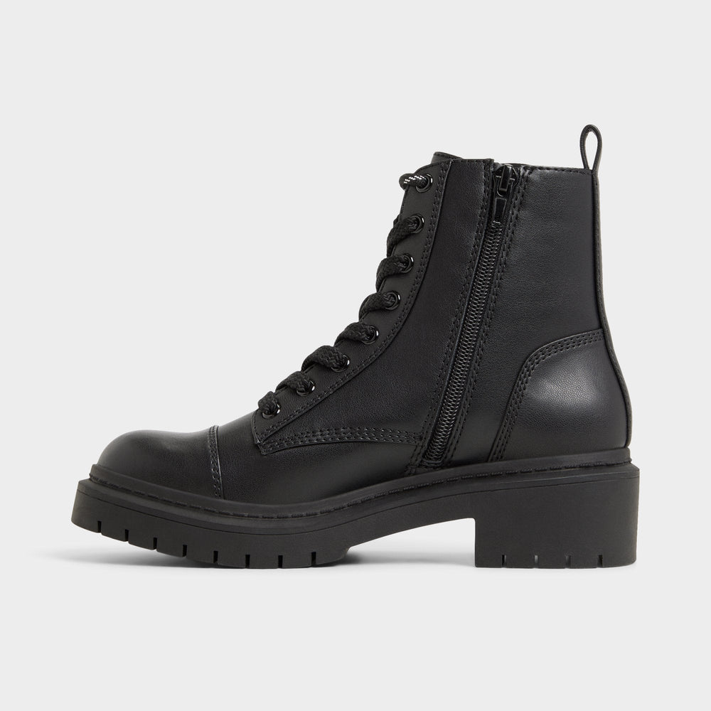 Aldo Goer Black Women's Casual boots - Combat ankle boot, Lug sole Women