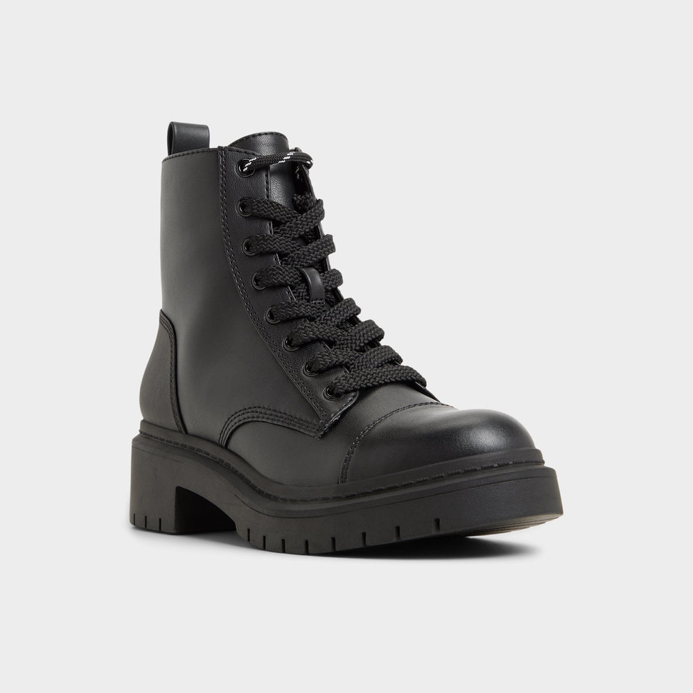 Aldo Goer Black Women's Casual boots - Combat ankle boot, Lug sole Women