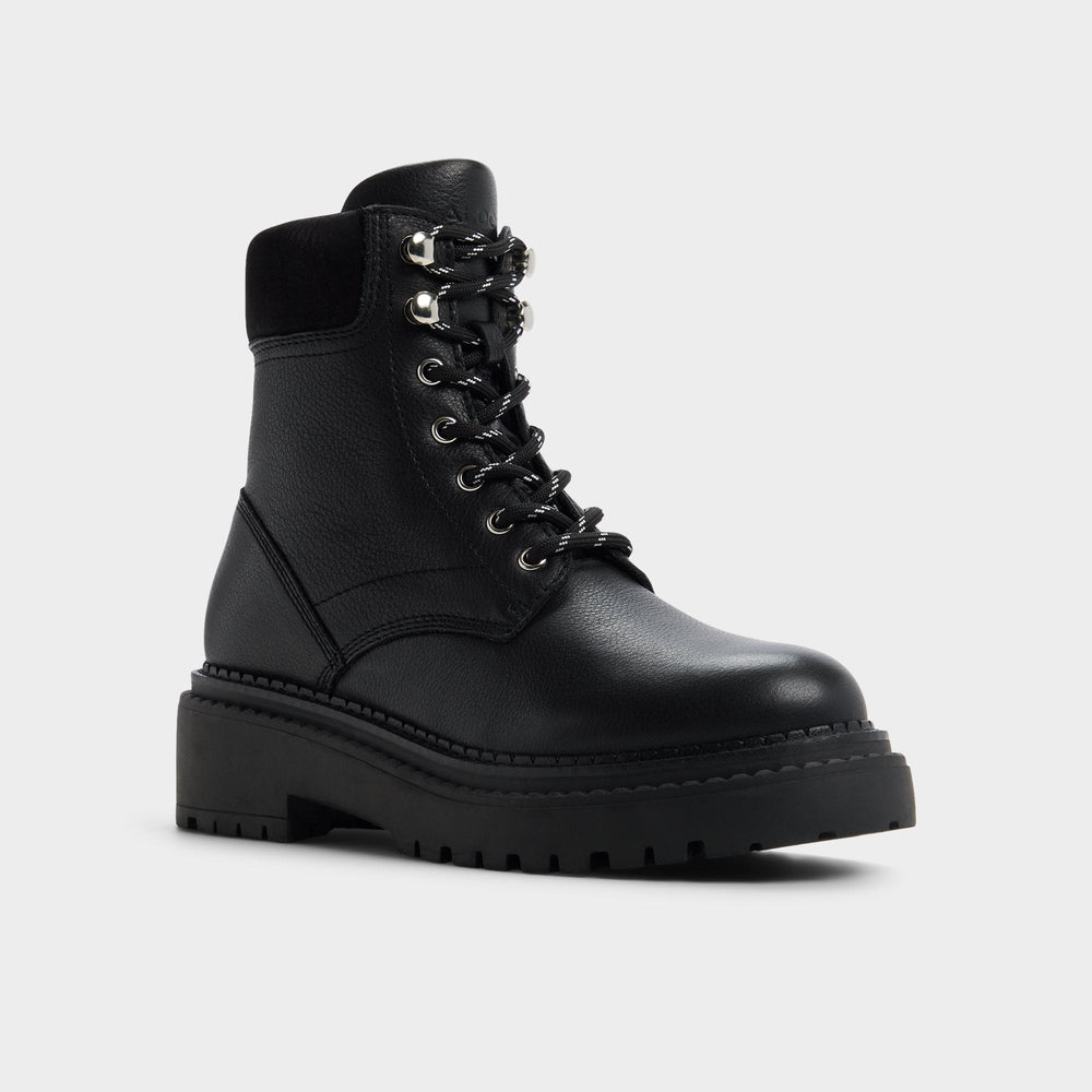 Aldo Lewellan in Black - Hiking boot, Lug sole Women