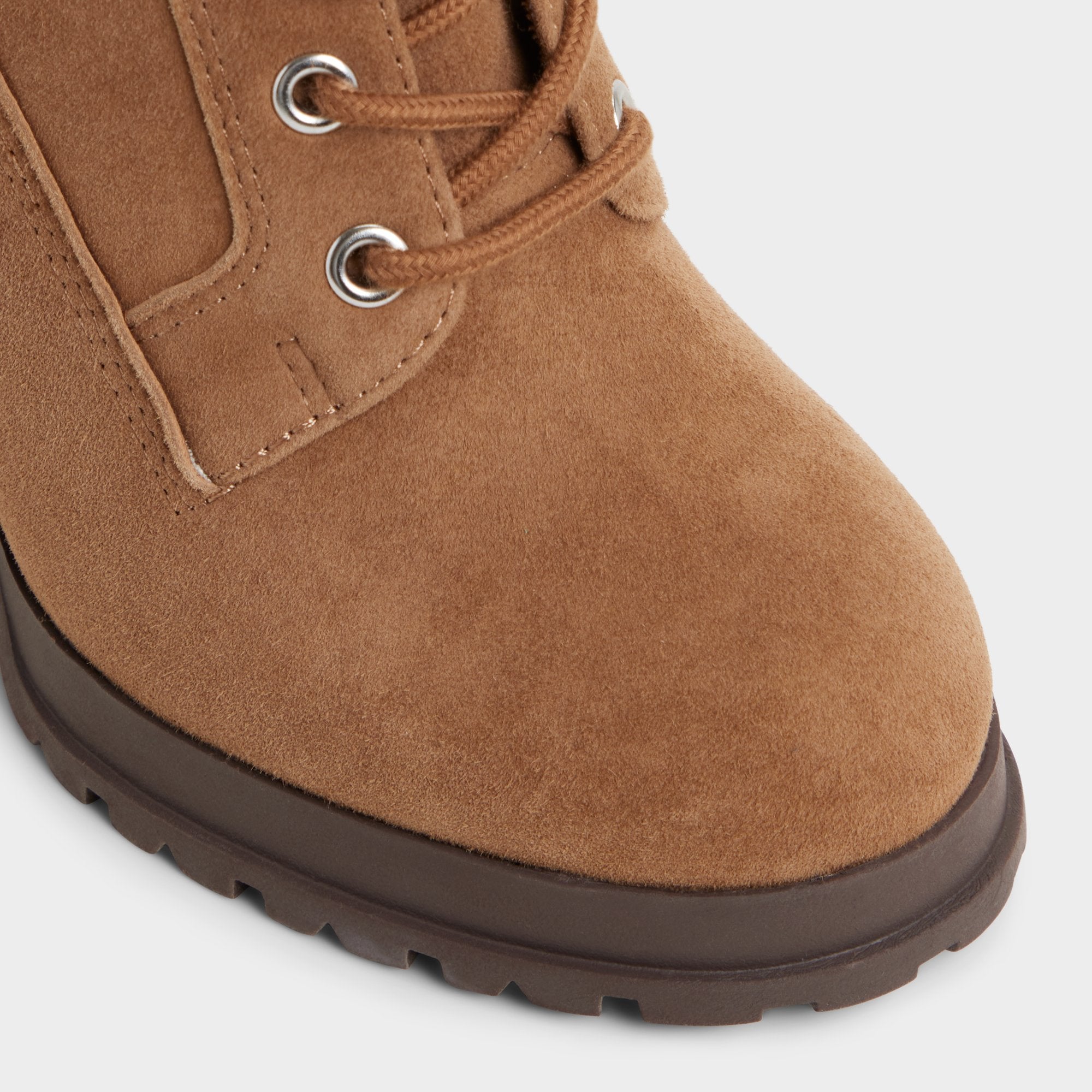 Aldo Rebelliously in Light Brown - Combat ankle boot, Lug sole Women