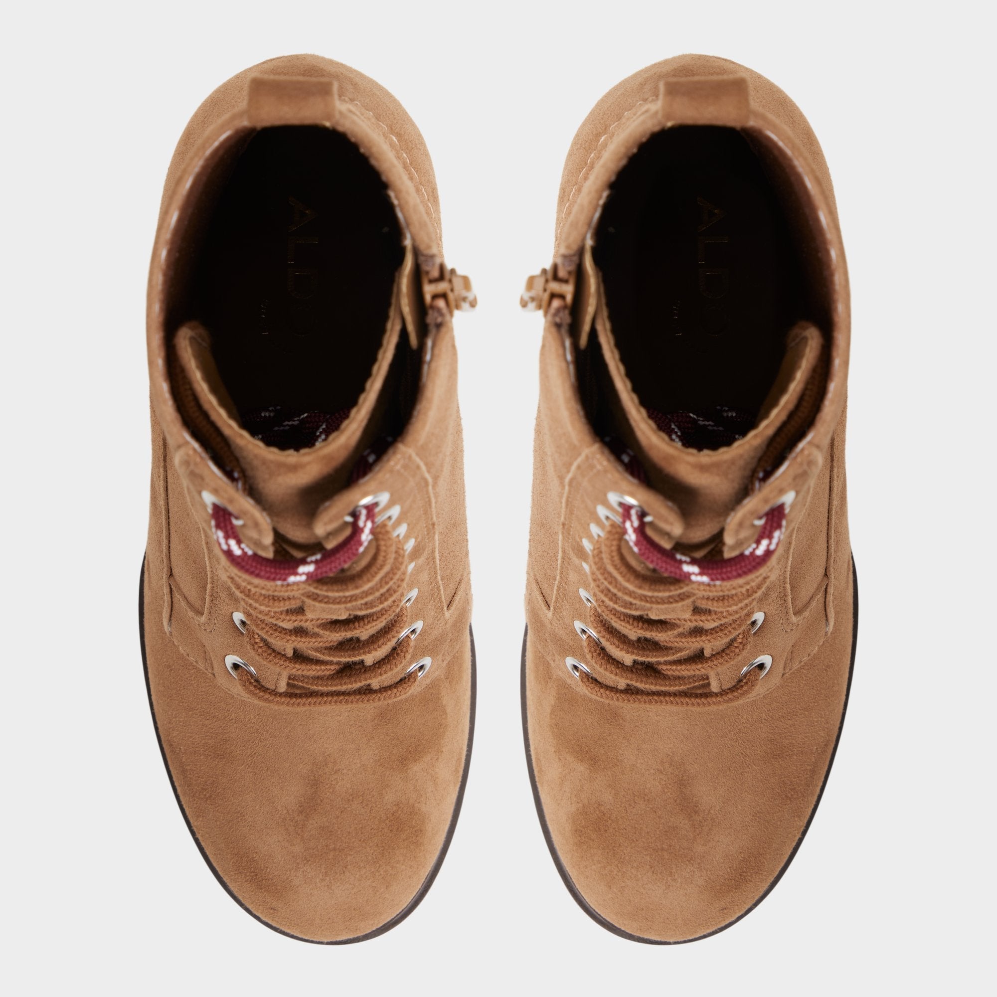 Aldo Rebelliously in Light Brown - Combat ankle boot, Lug sole Women