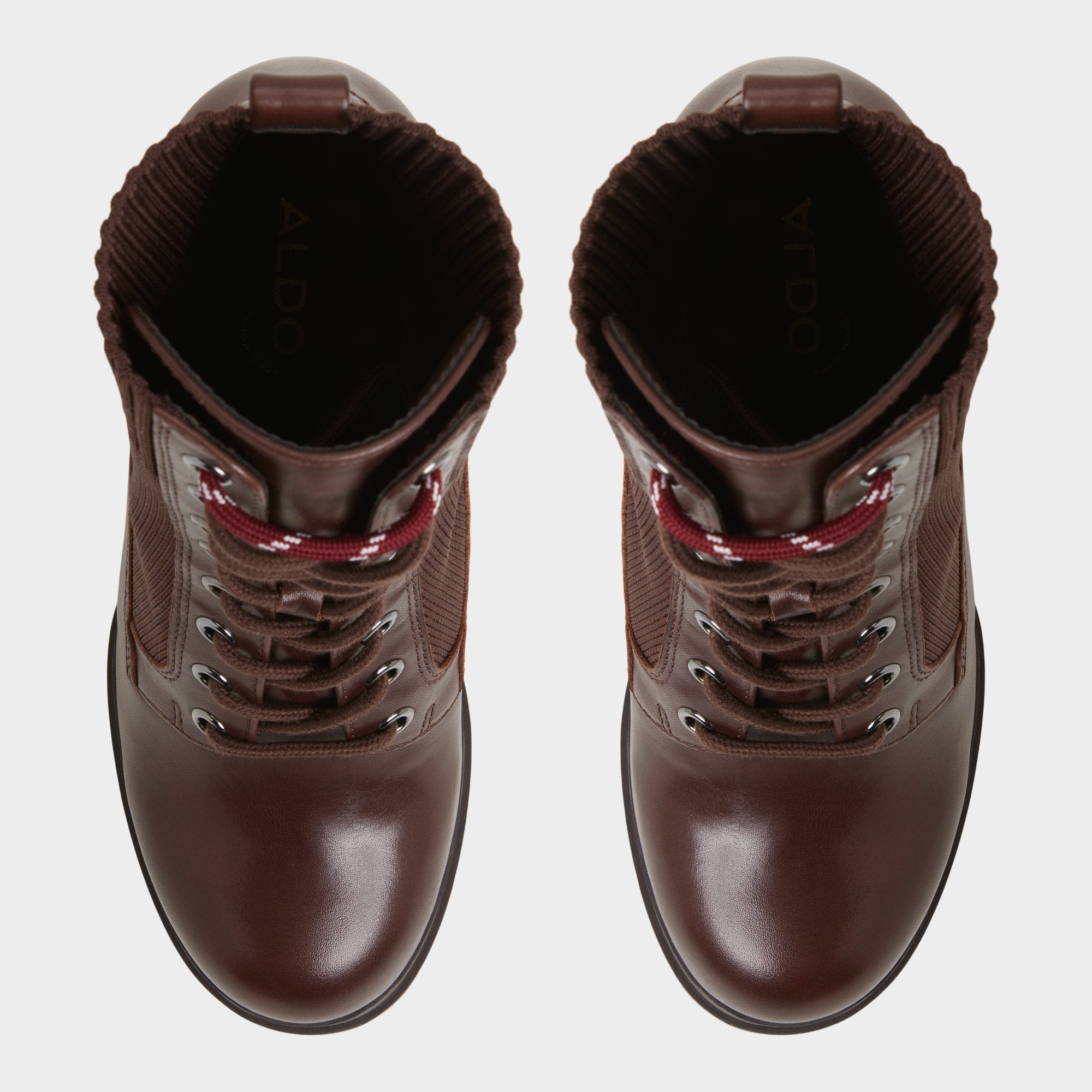 Aldo Rebellious in Other Brown - Combat ankle boot, Lug sole Women