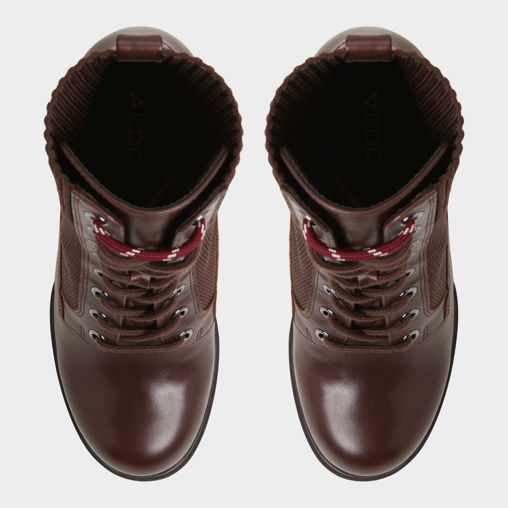 Aldo Rebellious in Other Brown - Combat ankle boot, Lug sole Women