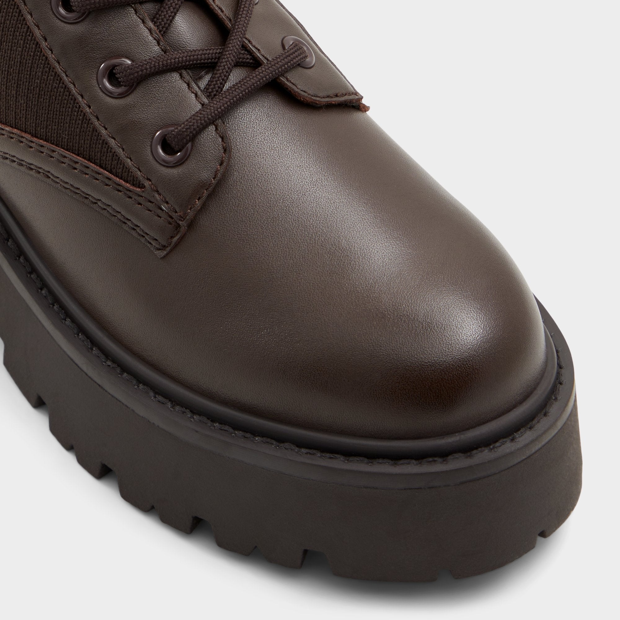 Aldo Talaleryknit Brown Overflow Women's Combat boots - Combat ankle boot, Brown Women