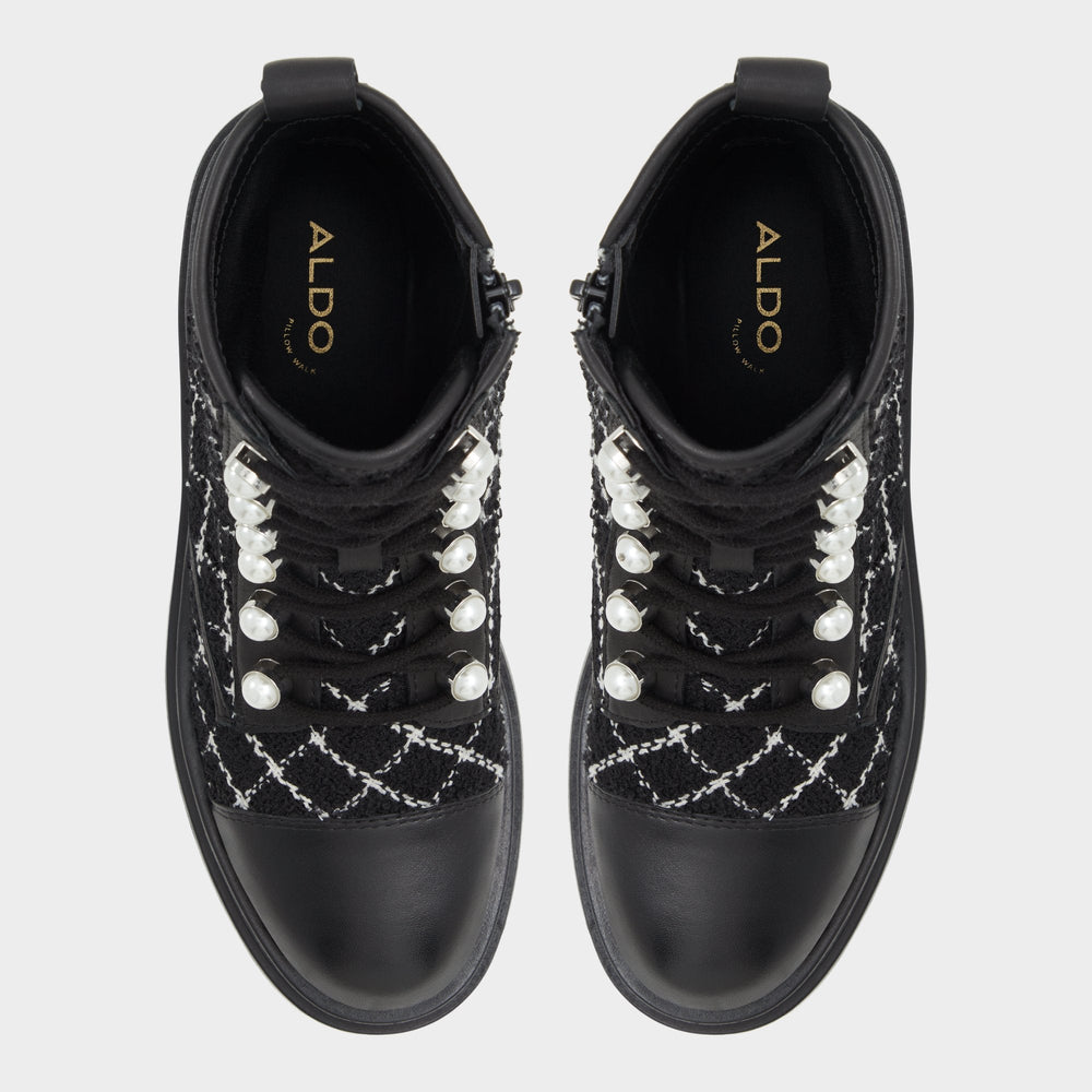 Aldo Marthia in Other Black - Combat ankle boot, Black Women