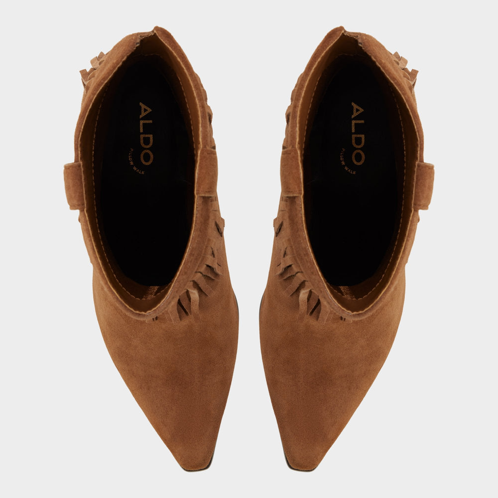 Aldo Jollene in Dark Brown - Western boot, Block heel Women