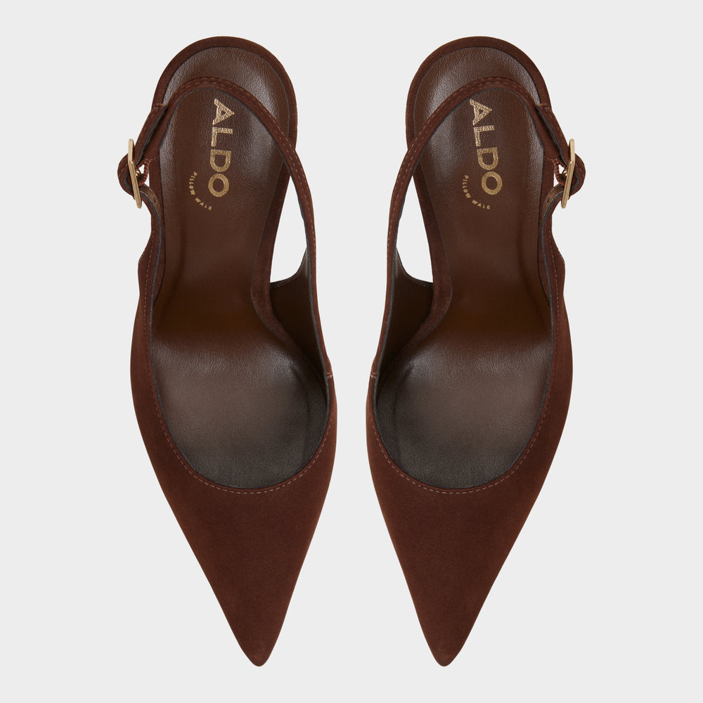Aldo Stessysling in Dark Brown 14163419 - Slingback heel, Stiletto heel Women|Bags