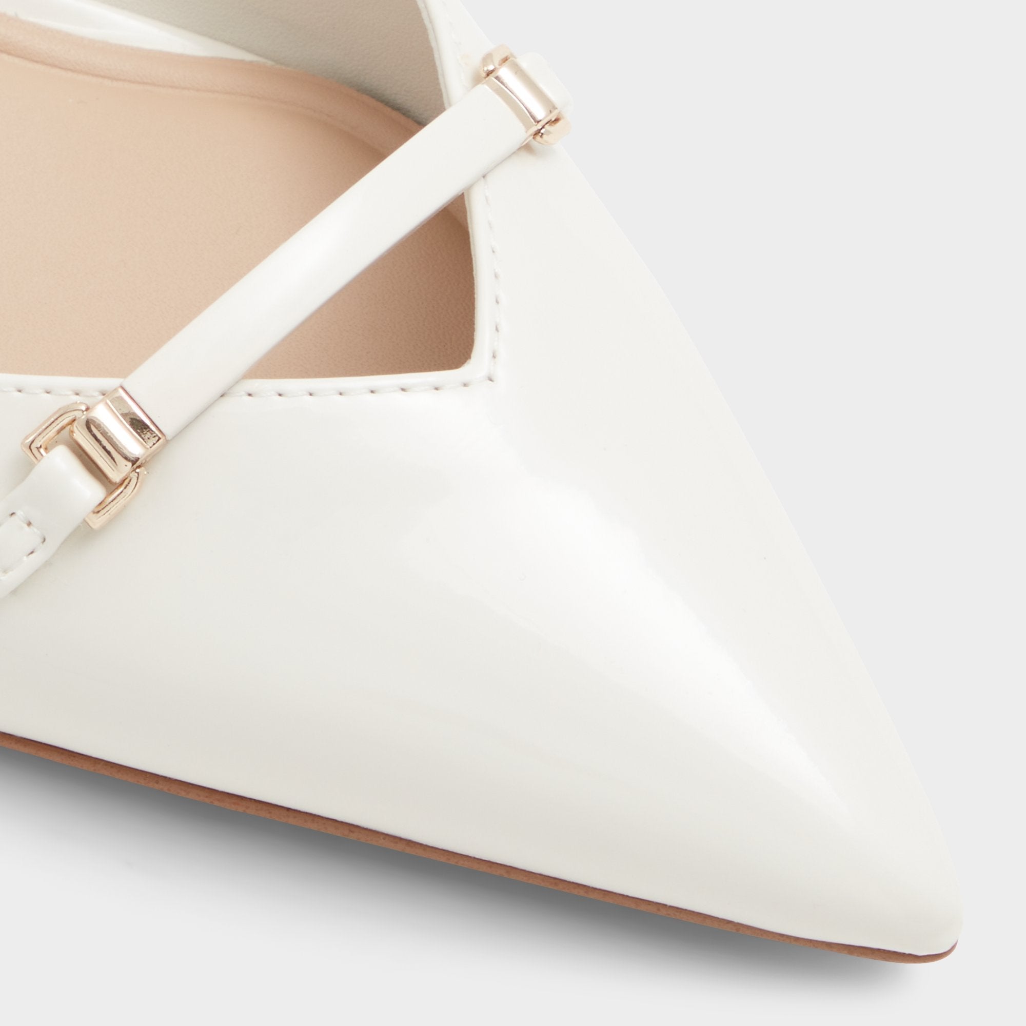 Aldo Nailah White/Bone Women's Kitten heels - Slingback heel, Kitten heel Women