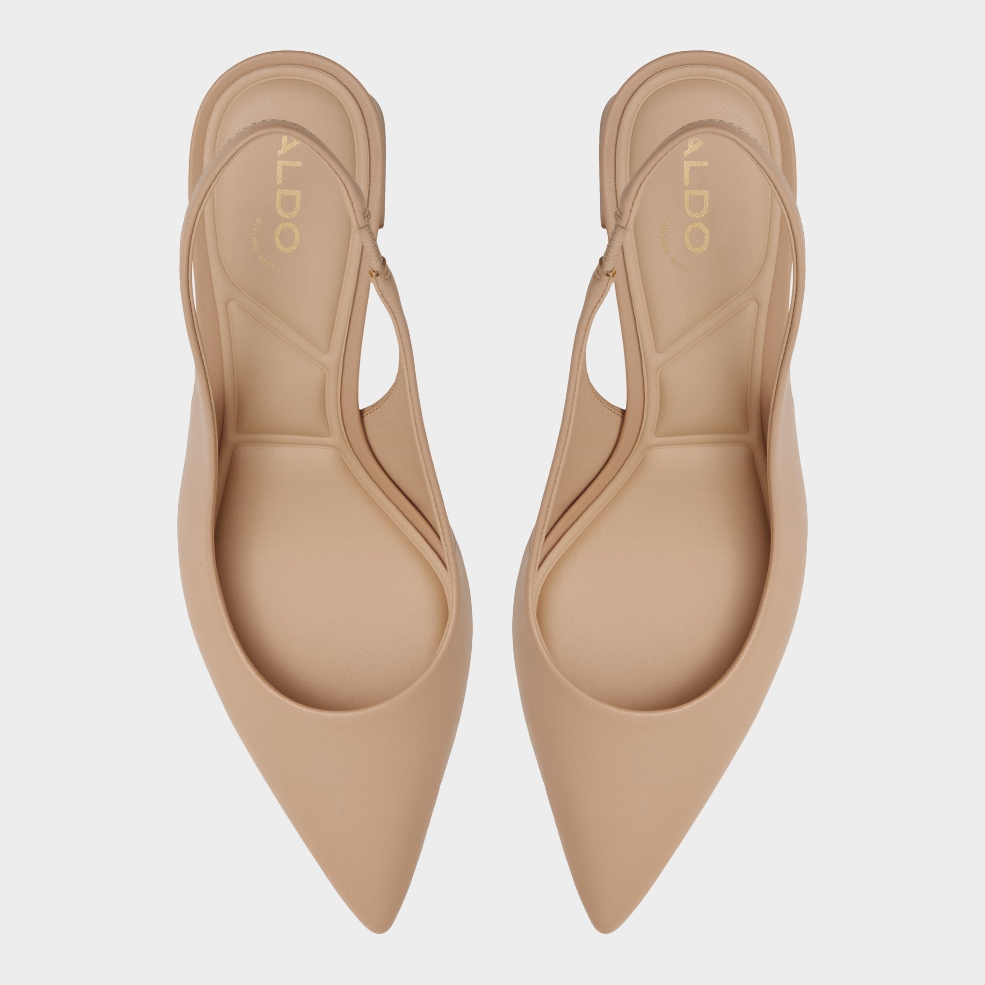 Aldo Uliana Beige Women's Block heels - Slingback heel, Block heel Women