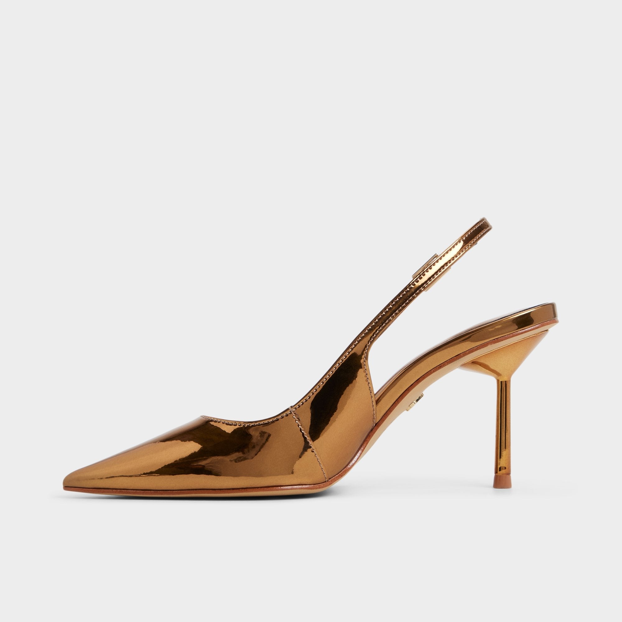Aldo Seralina in Bronze - Slingback heel, Stiletto heel Women