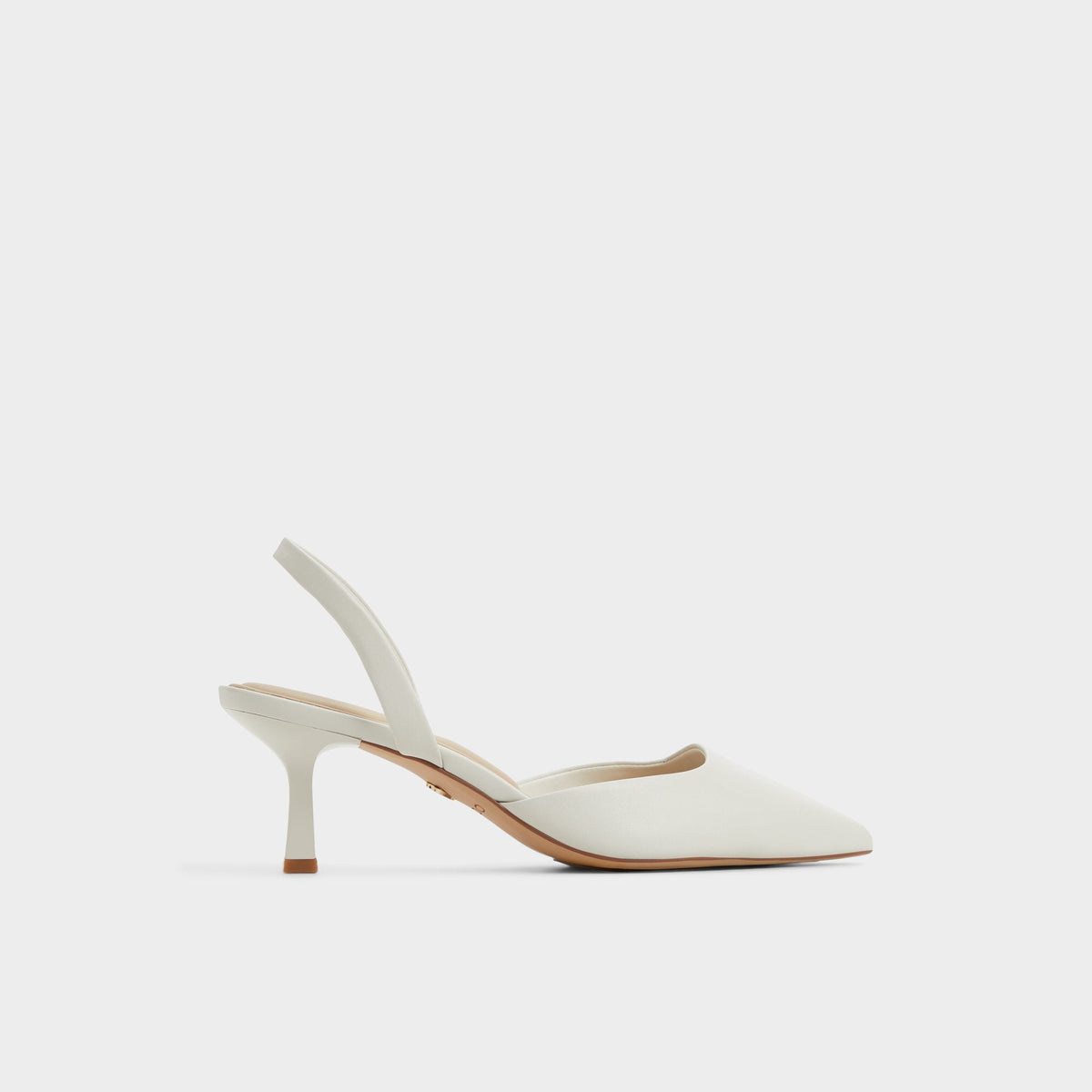 Aldo Gavedessi Open White Women's Kitten heels - Slingback heel, Kitten heel Women