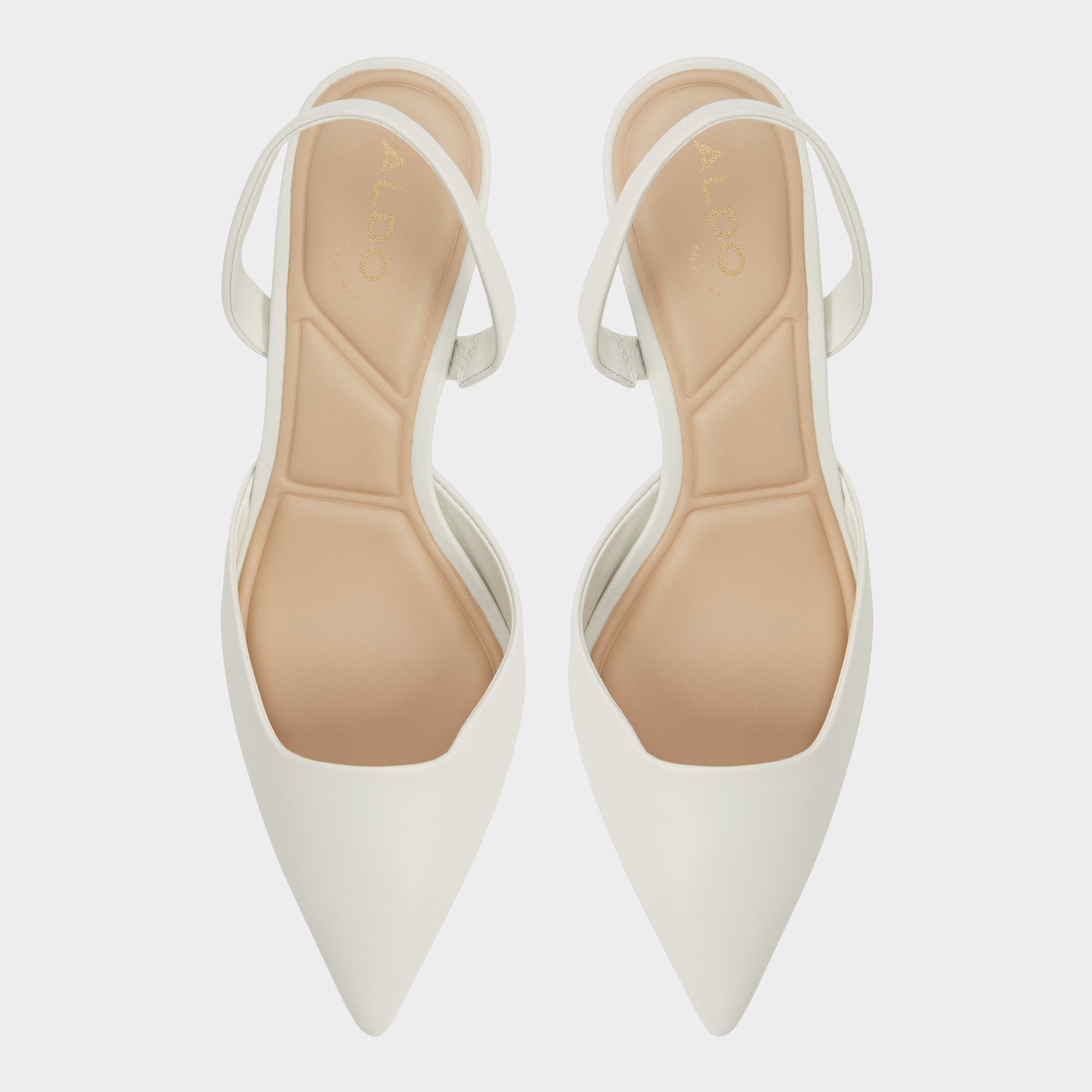 Aldo Gavedessi Open White Women's Kitten heels - Slingback heel, Kitten heel Women