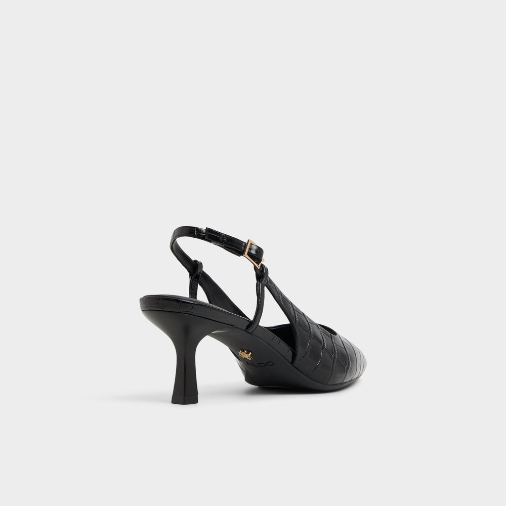 Aldo Adan in Black - Slingback heel, Kitten heel Women